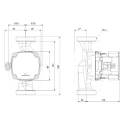 Grundfos Hocheffizienz Umwälzpumpe ALPHA1 GO 32-40 180mm, 220-240V 9H 2" max. Förder... GRUNDFOS-93074201 5715467404289 (Abb. 1)