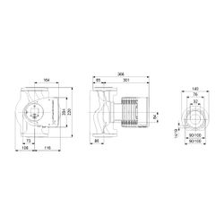 Grundfos Umwälzpumpe elektronisch geregelt MAGNA3 65-120F, PN 6/10 230V, 340mm max. ... GRUNDFOS-97924678 5710626497577 (Abb. 1)