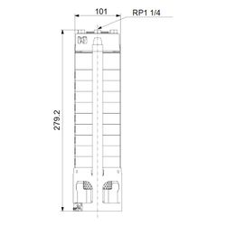 Grundfos Unterwasserpumpe SP5A-33 ohne Motor, 60 bar, Volumenstrom 5m3/h... GRUNDFOS-5000033 5700391064449 (Abb. 1)