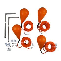 Grundfos Abwasser-Schwimmerschalter 4er Set, Zubehör für Schmutz- / Abwasserpumpe... GRUNDFOS-62500015 5708601064845 (Abb. 1)