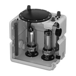 Grundfos Abwassersammelbehälter Hebeanlage DUOLIFT.270.50.APB, 800x700x600mm Volumen... GRUNDFOS-97642388 5700310042374 (Abb. 1)
