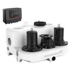 Grundfos Fäkalienhebeanlage Multilift MD.12.3.4, 509x722x868mm 3x400V 1,5kW, 1430/mi... GRUNDFOS-97901085 5710626080854 (Abb. 1)