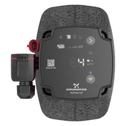 Grundfos Hocheffizienz Umwälzpumpe ALPHA2 GO 25-60 130mm, 220-240V 9H 1 1/2" max. Fö... GRUNDFOS-93074242 5715467404692 (Abb. 1)