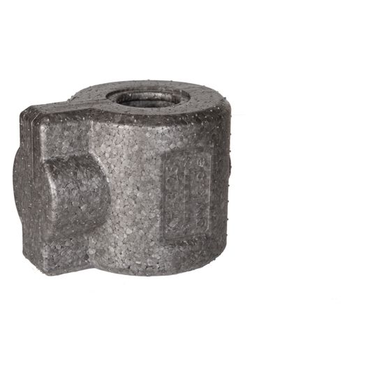 GWK EPP-Box Armaturendämmschale Serie KH-B, DN 32, für Kugelhahn mit Flügelgriff und IG, Silbergrau, 5233032002