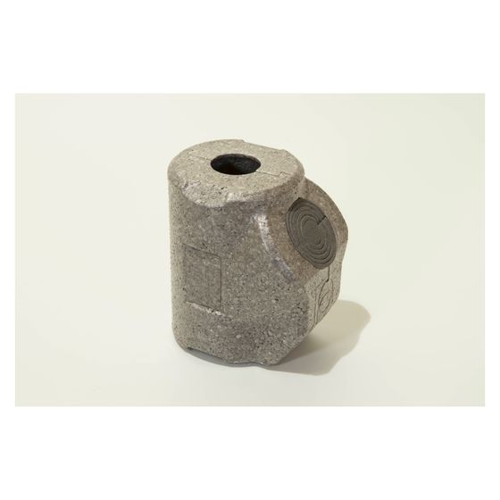 GWK EPP-Box Serie ST-AG DN 20 Silbergrau für Strangregulierventil Kemper 150 6G mit Bohrung für Zeigerthermometer, 9622060020