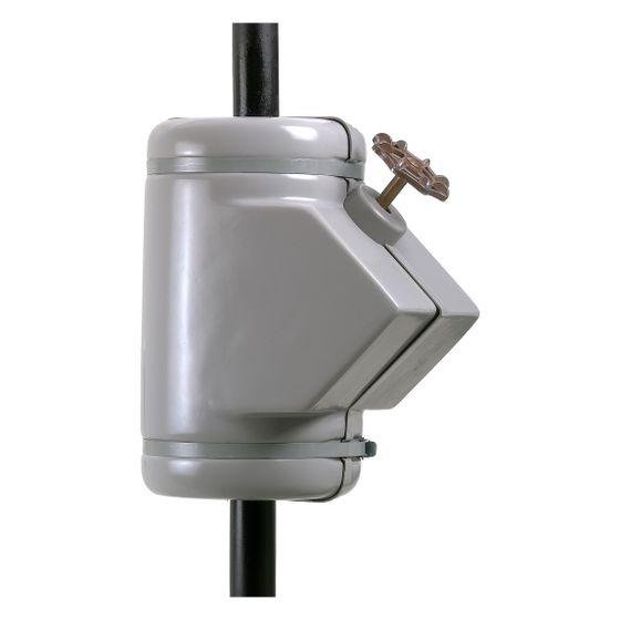 GWK ES-Box Uni Armaturendämmschale Serie FS, DN 125, Grau RAL 7040, für Schrägsitzventile und Schmutzfänger, 1712125005