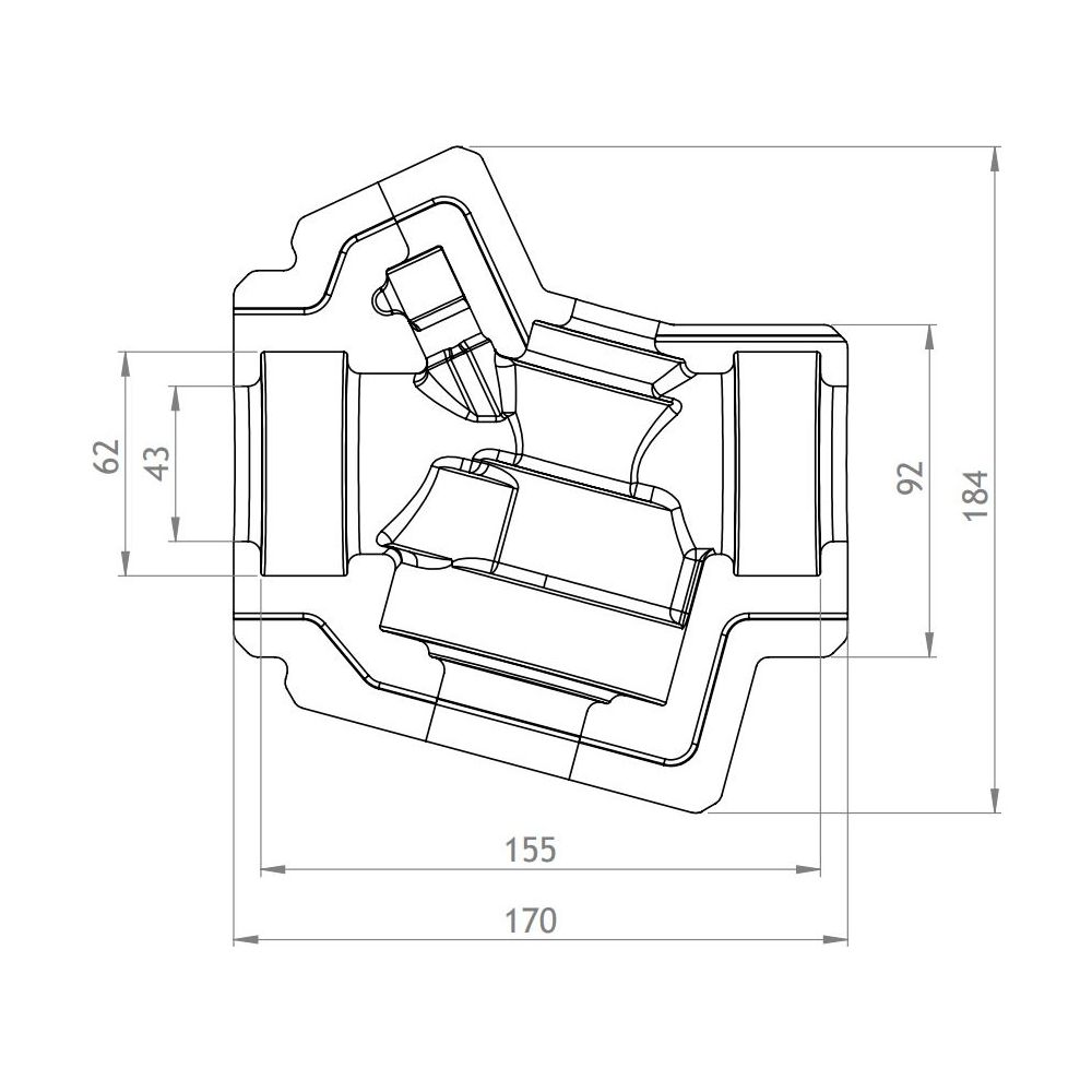 GWK EPP-Box Armaturendämmschale Serie AB-QM, DN 32, Silbergrau, für Regelventil Danfoss... GWK-5291032002 4030095056664 (Abb. 2)