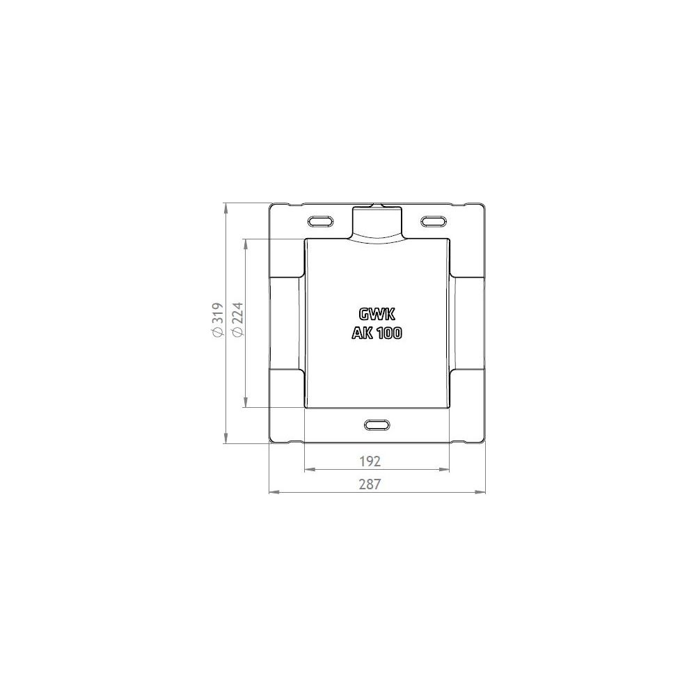 GWK ES-Box Uni Armaturendämmschale Serie AK, DN 100, Grau, für Absperrklappen, 17311000... GWK-1731100005 4030095038356 (Abb. 2)