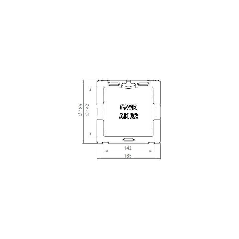 GWK ES-Box Armaturendämmschale Serie AK, DN 32, Grau, für Flansch-Absperrklappen K1, 11... GWK-1131032000 4030095006546 (Abb. 2)