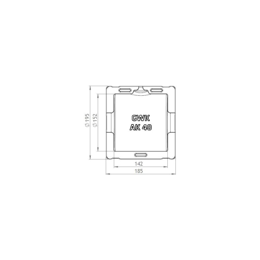 GWK ES-Box Uni Armaturendämmschale Serie AK, DN 40, Grau, für Absperrklappen, 173104000... GWK-1731040005 4030095038394 (Abb. 2)