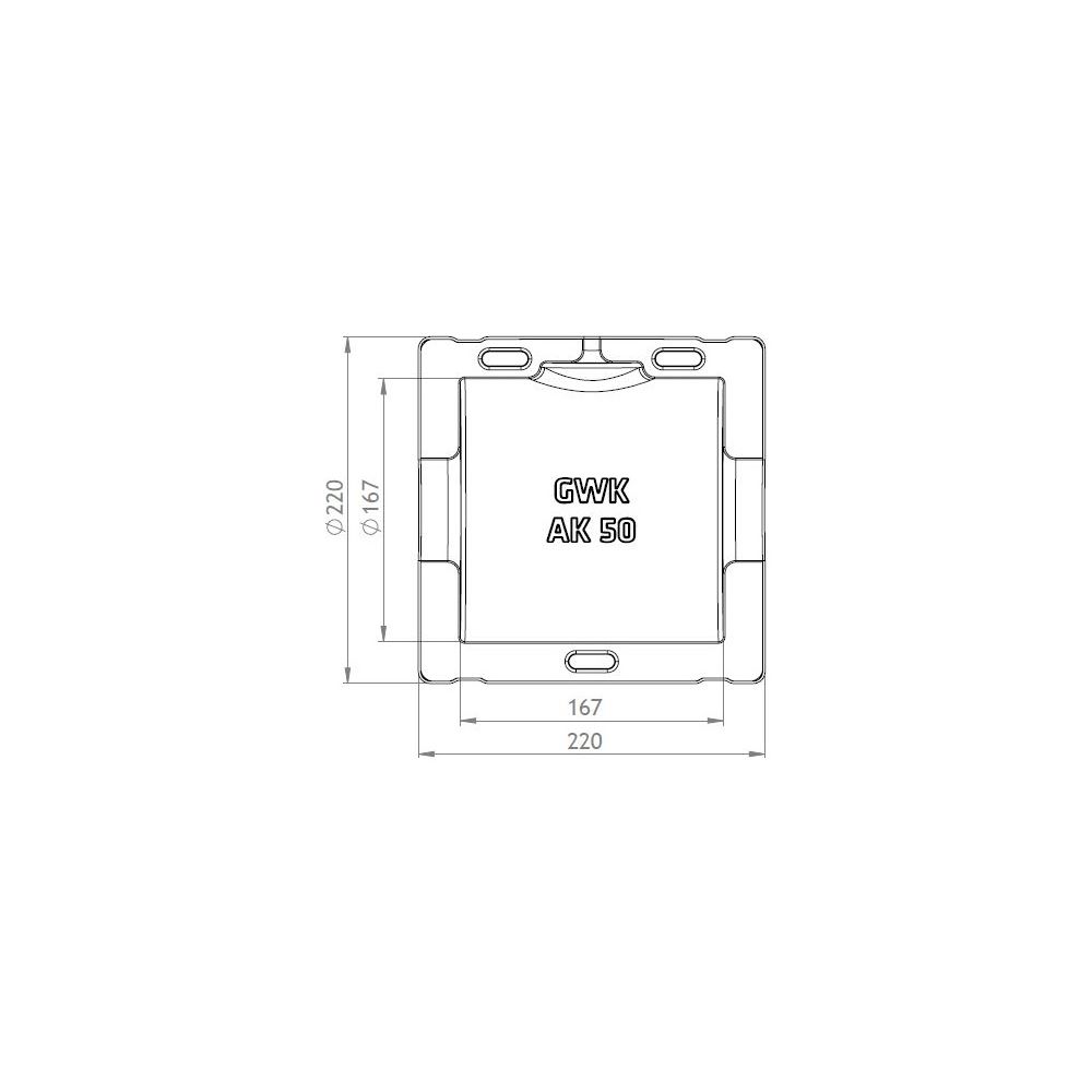 GWK ES-Box Armaturendämmschale Serie AK, DN 50, Grau, für Flansch-Absperrklappen K1, 11... GWK-1131050000 4030095006812 (Abb. 2)