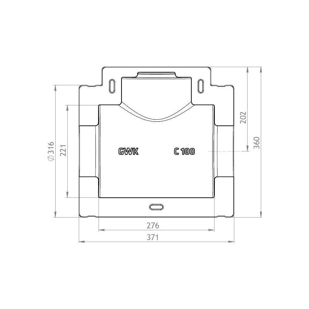GWK ES-Box Uni Armaturendämmschale Serie C, DN 100, Grau, für Kompaktventile Baulänge F... GWK-1721100005 4030095038660 (Abb. 2)