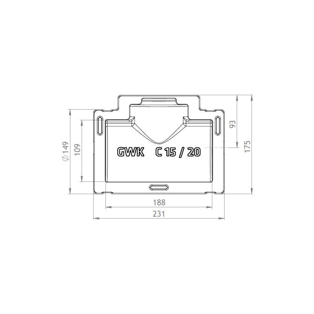 GWK ES-Box Armaturendämmschale Serie C, DN 20, Grau, für Flansch Geradsitz kurz Bauläng... GWK-1121020000 4030095004795 (Abb. 2)