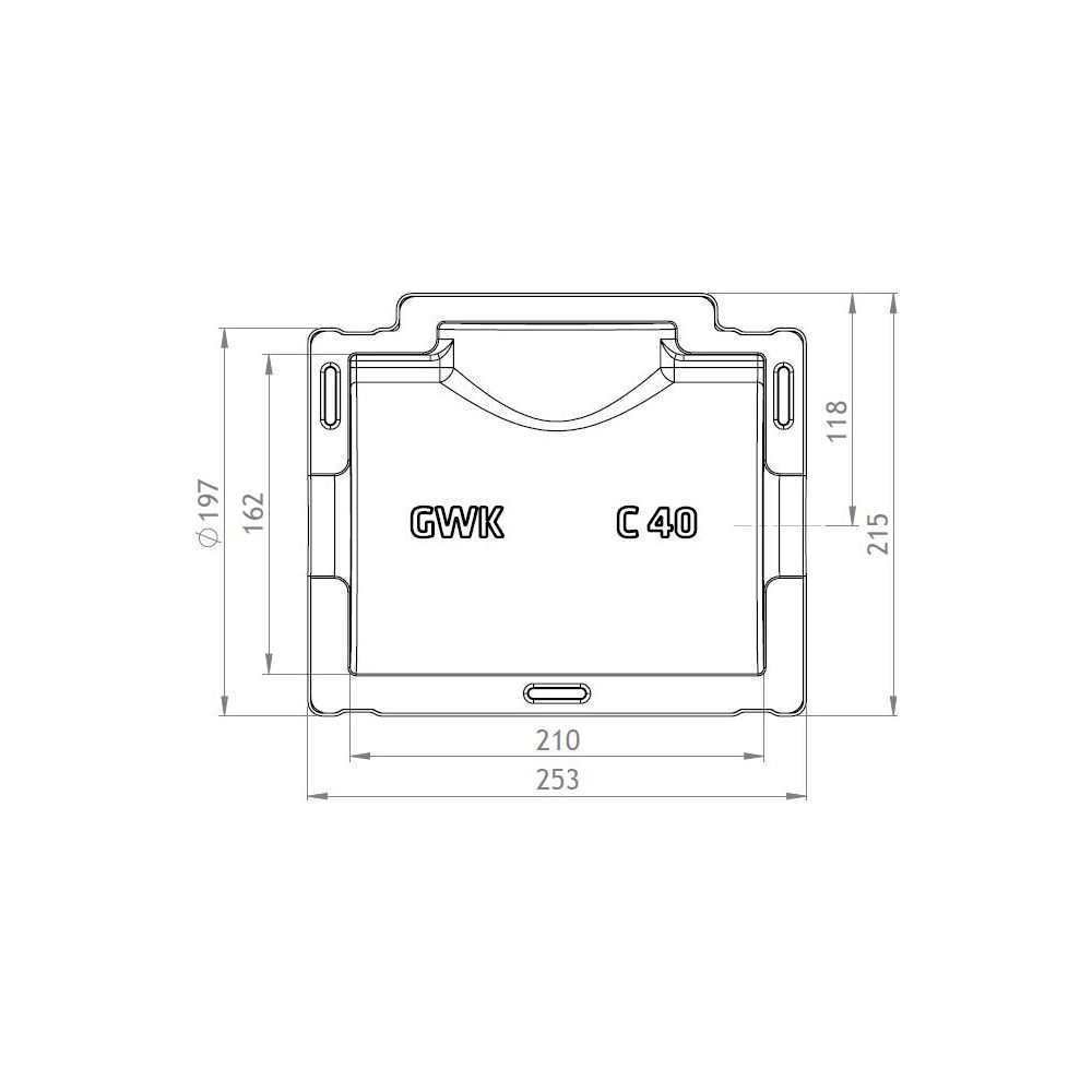 GWK ES-Box Uni Armaturendämmschale Serie C, DN 40, Grau, für Kompaktventile Baulänge F4... GWK-1721040005 4030095038707 (Abb. 2)