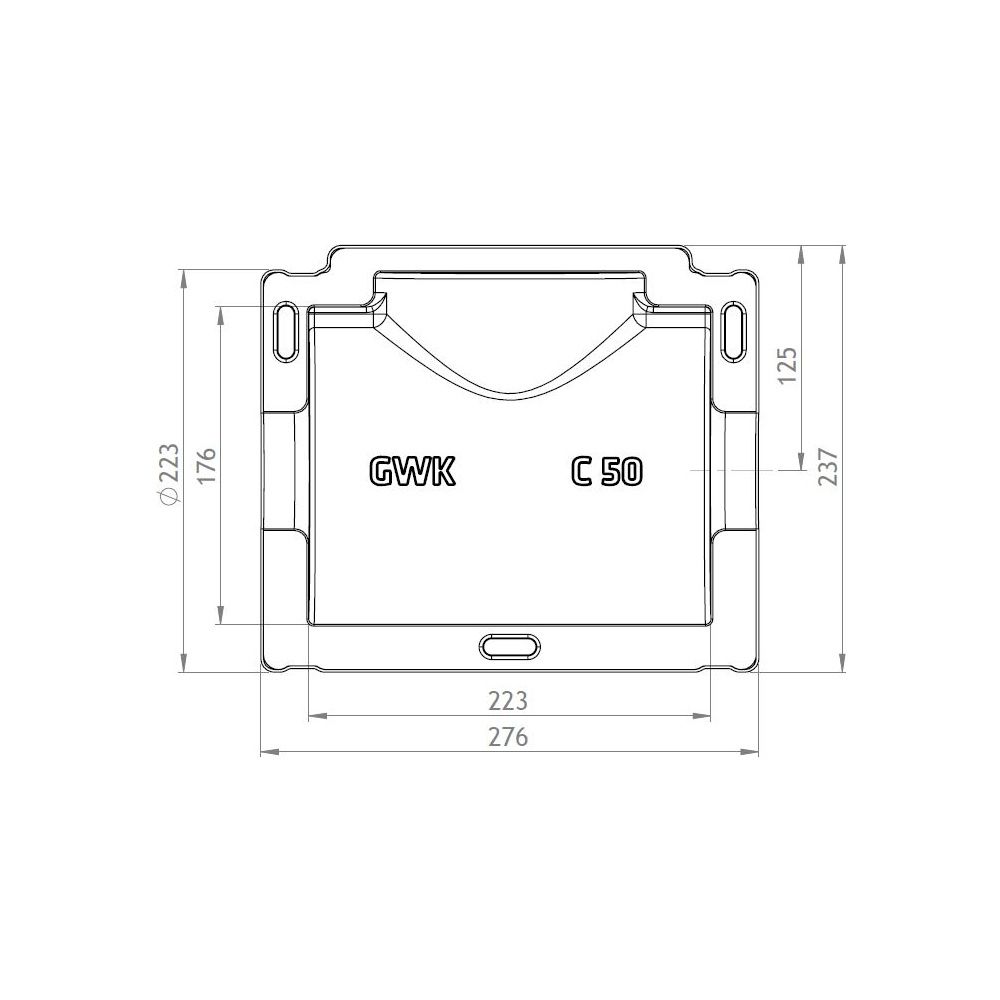 GWK ES-Box Uni Armaturendämmschale Serie C, DN 50, Grau, für Kompaktventile Baulänge F4... GWK-1721050005 4030095038691 (Abb. 2)