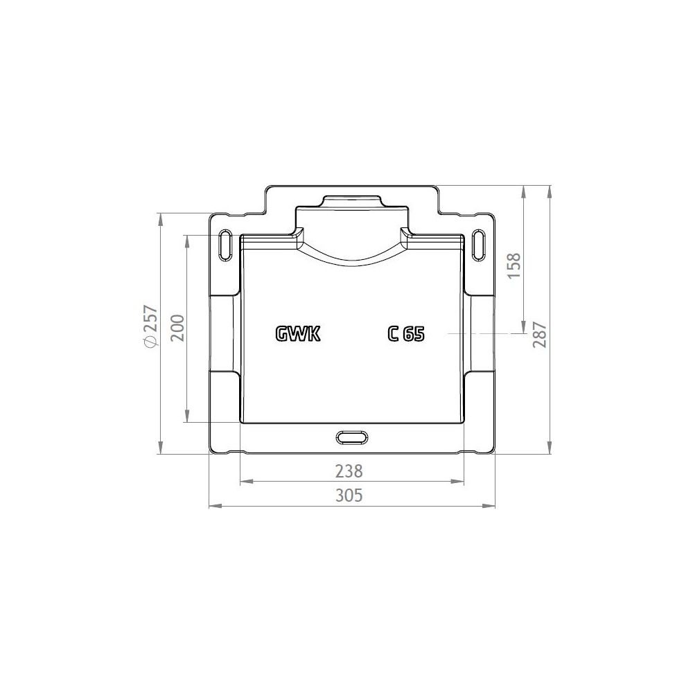 GWK ES-Box Armaturendämmschale Serie C, DN 65, Grau RAL 7040, für Flansch Geradsitz kur... GWK-1121065000 4030095005143 (Abb. 2)