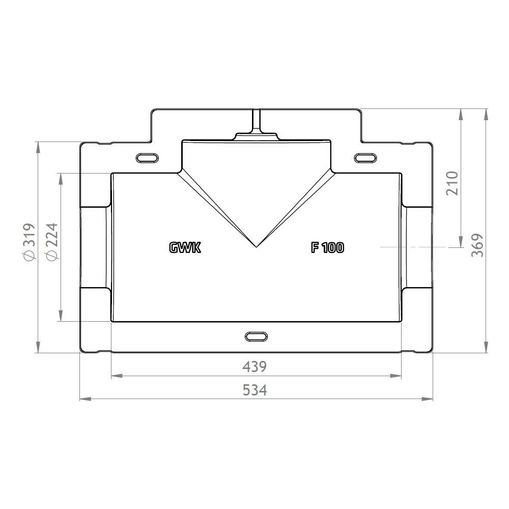 GWK ES-Box Uni Armaturendämmschale Serie F, DN 100, Grau, für Absperrventile Baulänge F... GWK-1711100005 4030095038448 (Abb. 2)