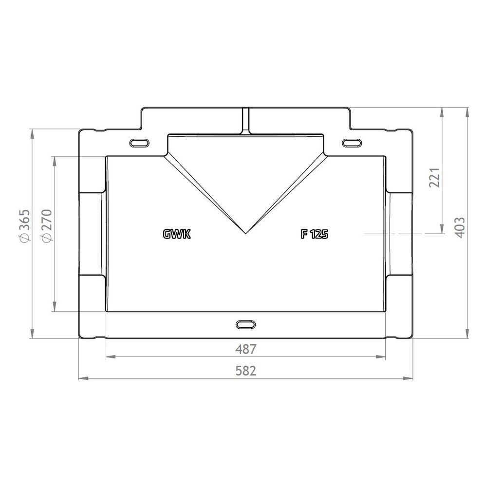 GWK ES-Box Uni Armaturendämmschale Serie F, DN 125, Grau, für Absperrventile Baulänge F... GWK-1711125005 4030095038431 (Abb. 2)
