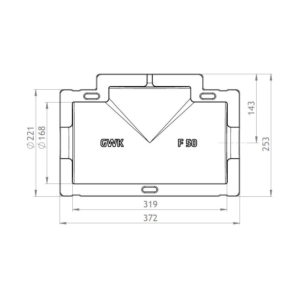 GWK ES-Box Uni Armaturendämmschale Serie F, DN 50, Grau, für Absperrventile Baulänge F1... GWK-1711050005 4030095038479 (Abb. 2)