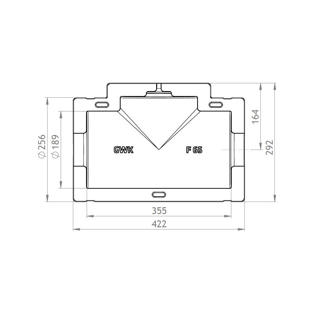 GWK ES-Box Uni Armaturendämmschale Serie F, DN 65, Grau, für Absperrventile Baulänge F1... GWK-1711065005 4030095038462 (Abb. 2)
