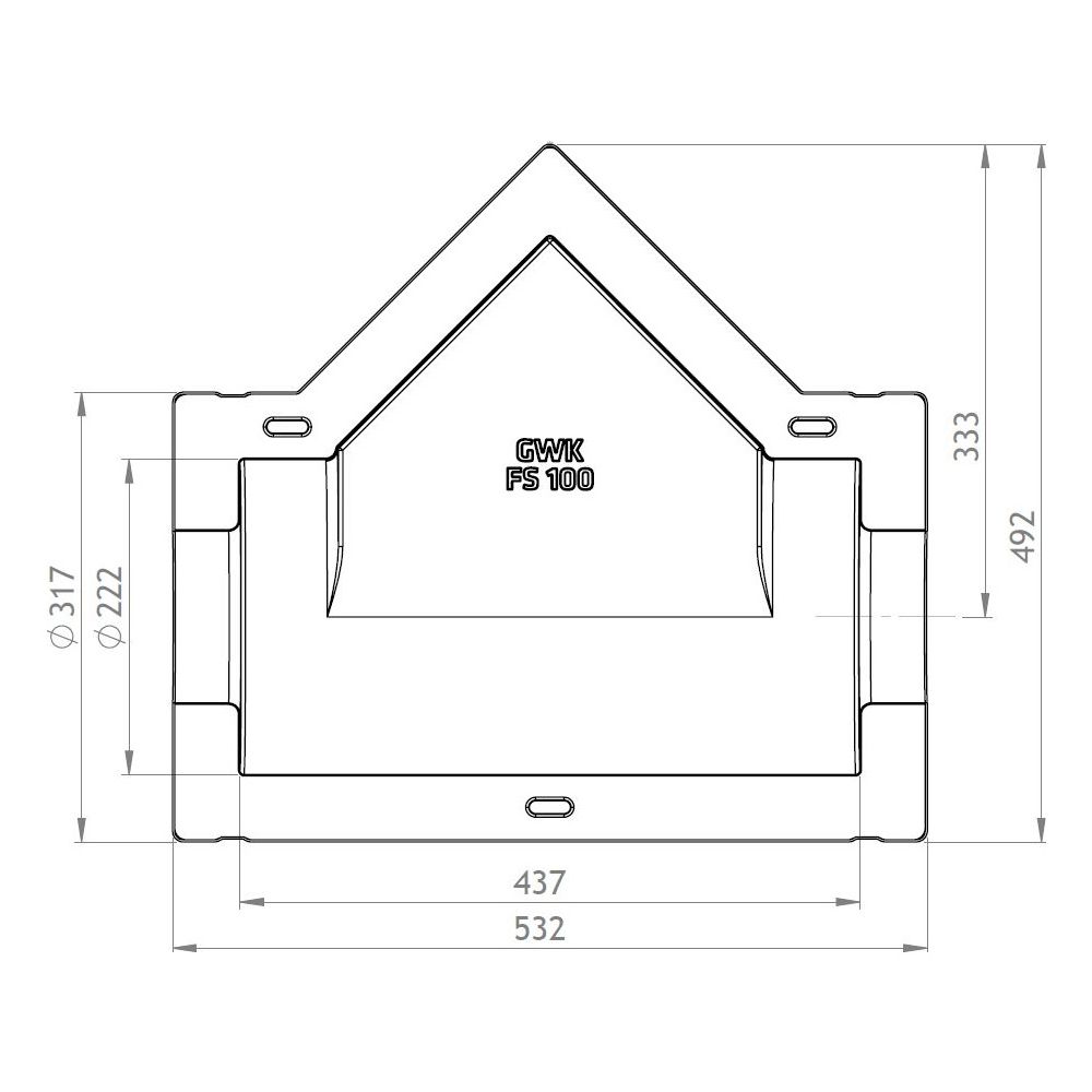 GWK ES-Box Uni Armaturendämmschale Serie FS, DN 100, Grau, für Schrägsitzventile und Sc... GWK-1712100005 4030095038776 (Abb. 2)