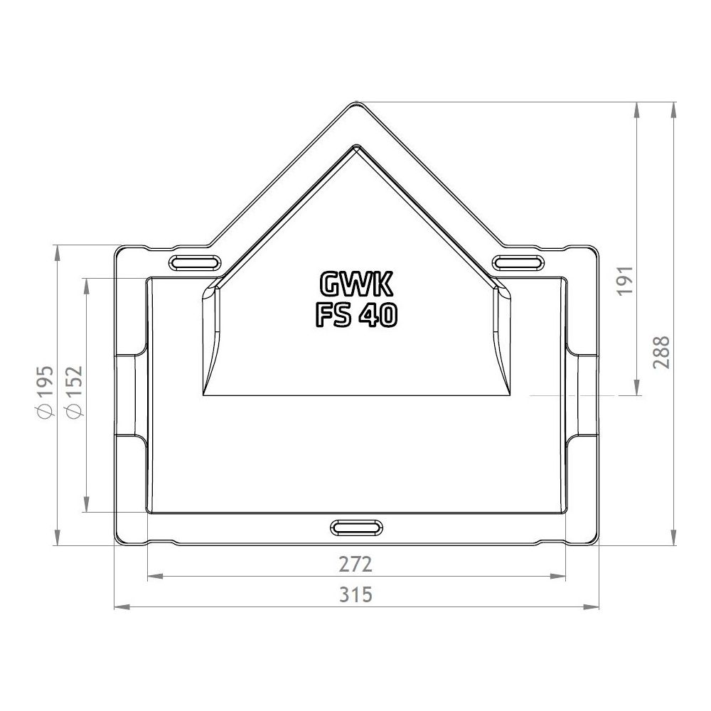 GWK ES-Box Uni Armaturendämmschale Serie FS, DN 40, Grau, für Schrägsitzventile und Sch... GWK-1712040005 4030095038813 (Abb. 2)