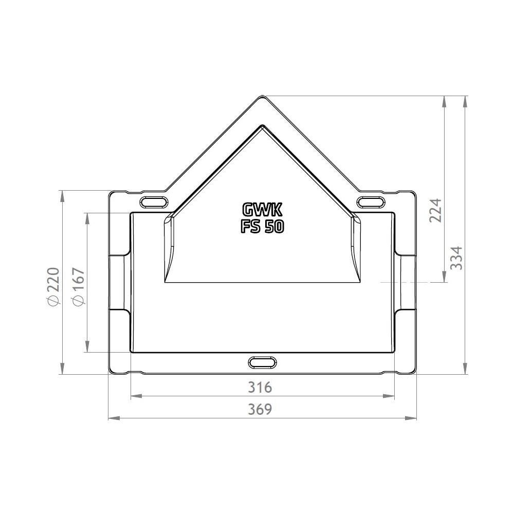 GWK ES-Box Uni Armaturendämmschale Serie FS, DN 50, Grau, für Schrägsitzventile und Sch... GWK-1712050005 4030095038806 (Abb. 2)