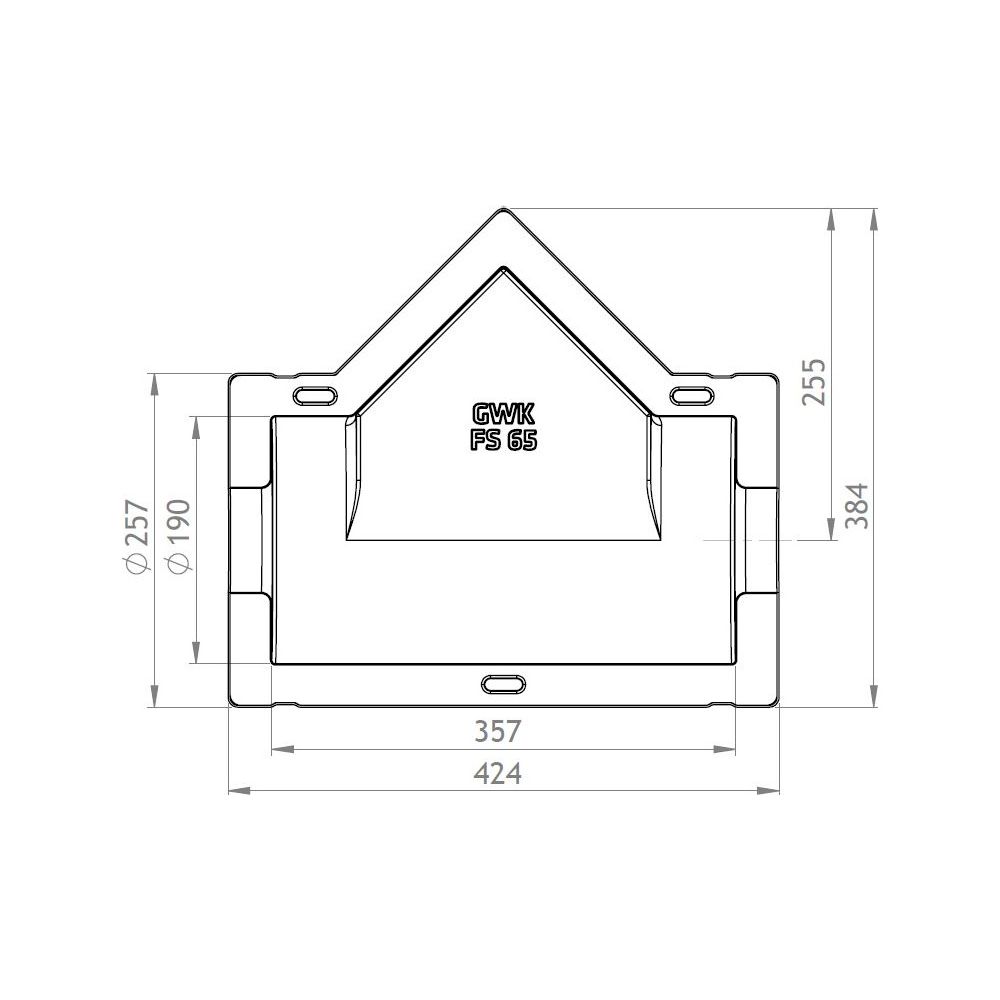 GWK ES-Box Uni Armaturendämmschale Serie FS, DN 65, Grau, für Schrägsitzventile und Sch... GWK-1712065005 4030095038790 (Abb. 2)