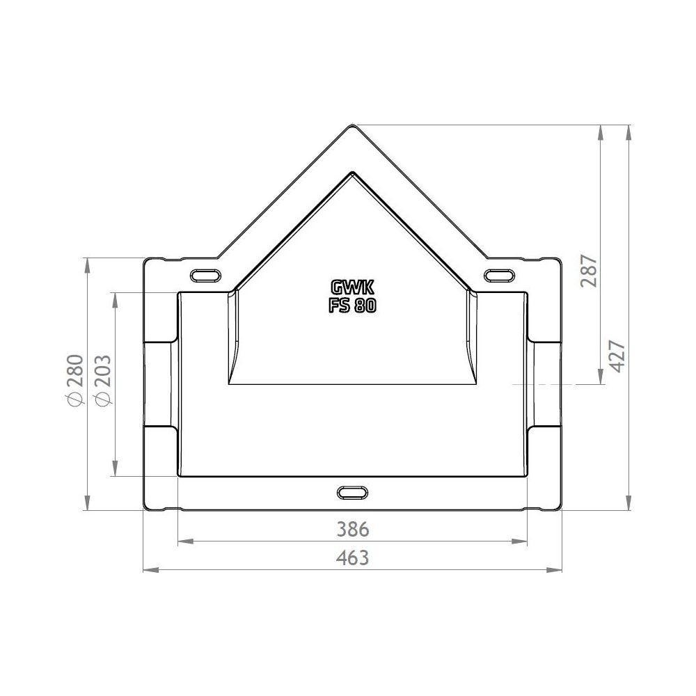 GWK ES-Box Uni Armaturendämmschale Serie FS, DN 80, Grau, für Schrägsitzventile und Sch... GWK-1712080005 4030095038783 (Abb. 2)