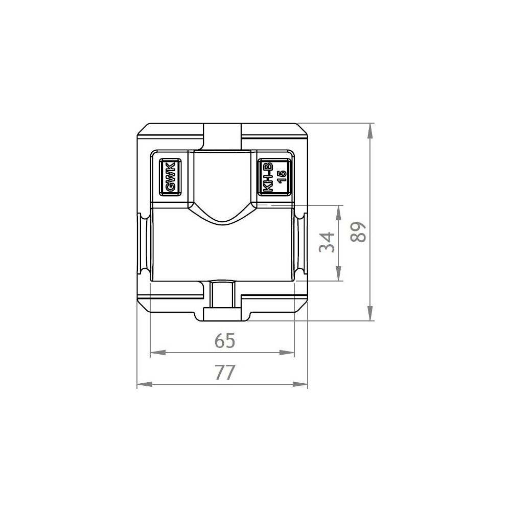 GWK EPP-Box Armaturendämmschale Serie KH-B, DN 15, für Kugelhahn mit Flügelgriff und IG... GWK-5233015002 4030095048744 (Abb. 2)