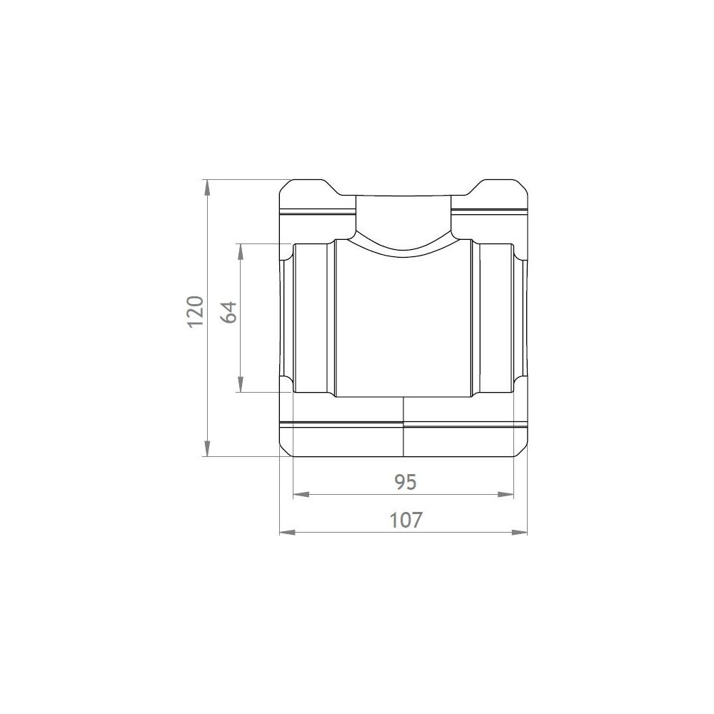 GWK EPP-Box Armaturendämmschale Serie KH, DN 40, für Kugelhahn mit T-Griff mit IG, Silb... GWK-5231040002 4030095000865 (Abb. 2)