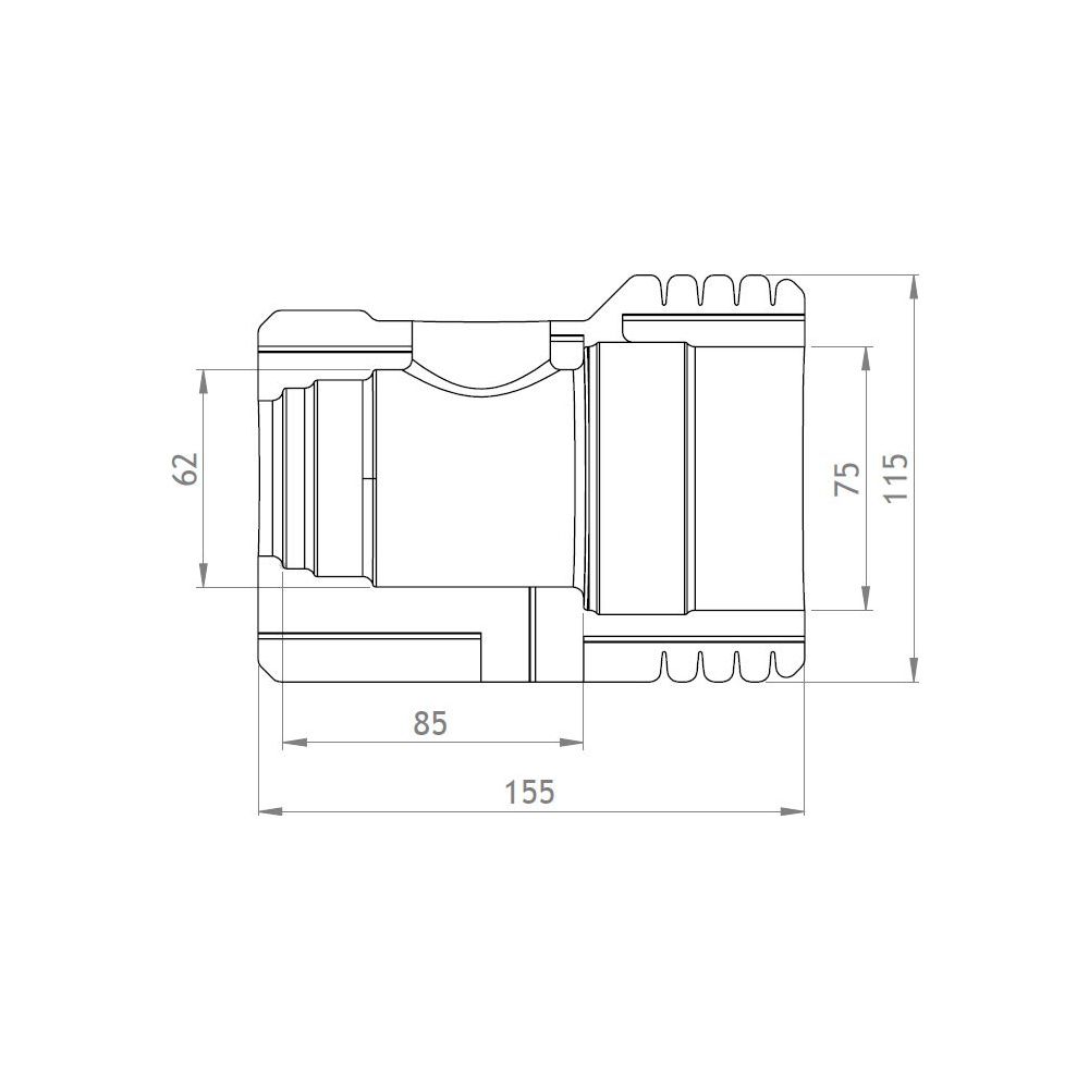 GWK EPP-Box Armaturendämmschale Serie KH-P, DN 32, für Pumpenkugelhähne, Silbergrau, 52... GWK-5234032002 4030095050365 (Abb. 2)