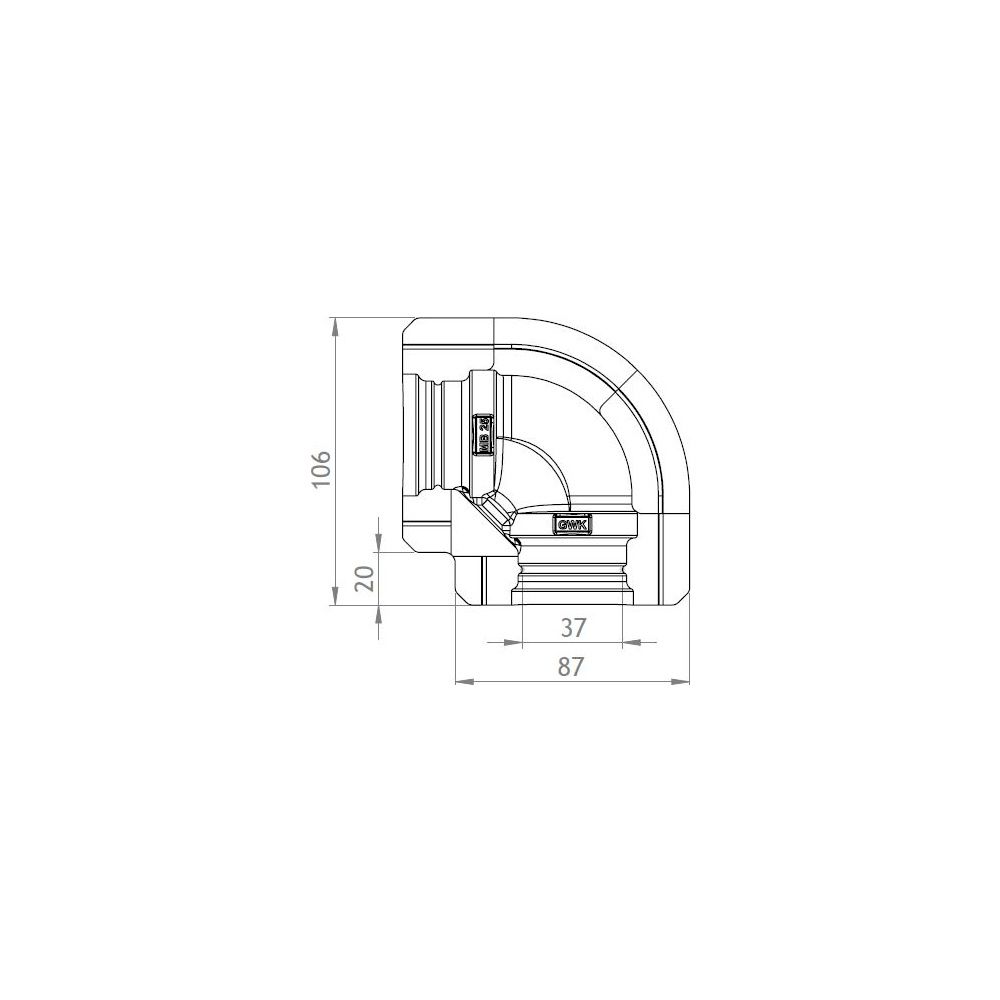 GWK EPP M-Bogen Dämmung, DN 25, Silbergrau, 50 Prozent EnEV, für Schraub- und Pressböge... GWK-5422025000 4030095049826 (Abb. 2)