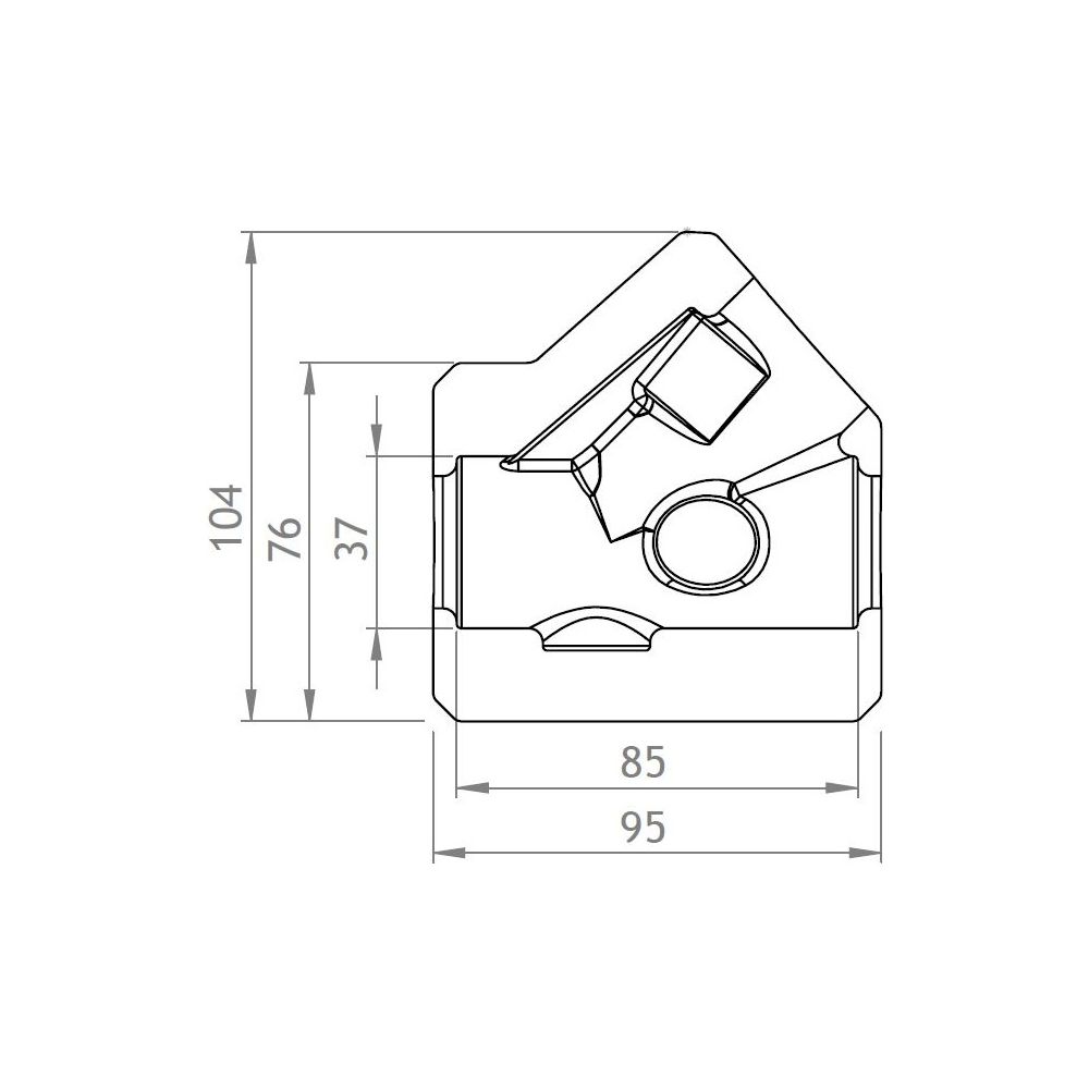 GWK EPP-Box Armaturendämmschale Serie MS, DN 20, für Schrägsitzventil mit IG, Anthrazit... GWK-5221020001 4030095000513 (Abb. 2)