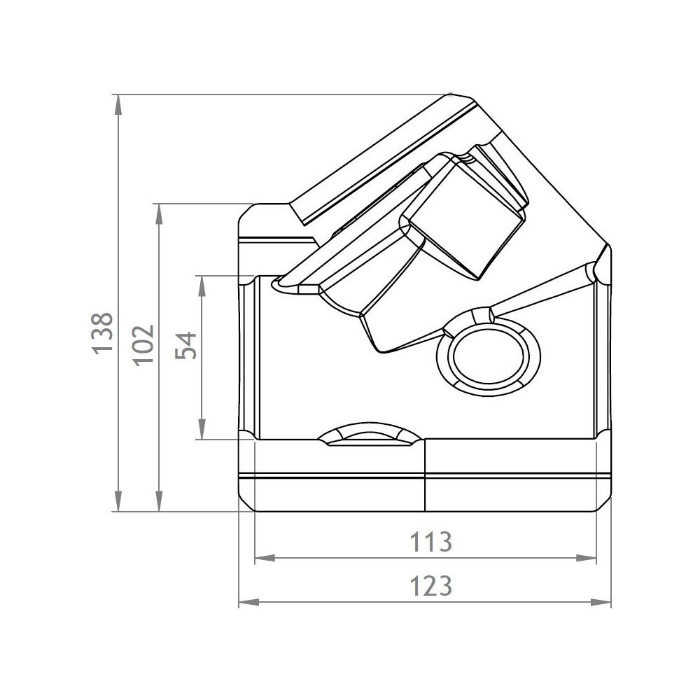 GWK EPP-Box Armaturendämmschale Serie MS, DN 32, für Schrägsitzventil mit IG, Anthrazit... GWK-5221032001 4030095000599 (Abb. 2)