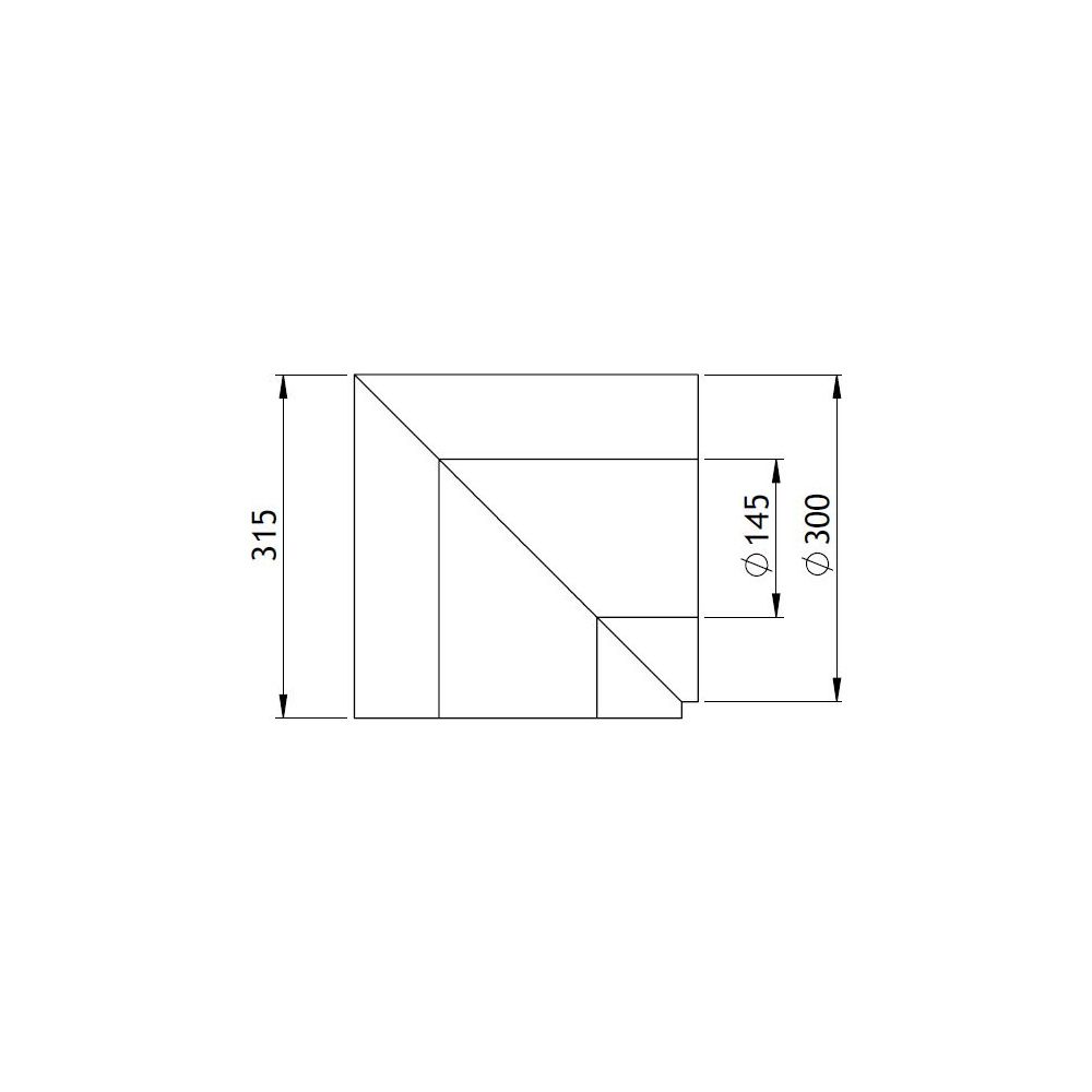 GWK Silver System Winkeldämmung, 90 Grad, DN 125, 145x300mm, PIR, Silber, 100 Prozent n... GWK-4451453000 4030095057203 (Abb. 2)
