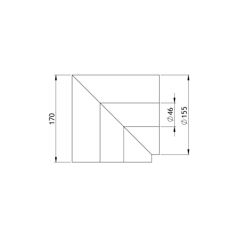GWK Silver System Winkeldämmung, 90 Grad, DN 32, 46x155mm, PIR, Silber, 100 Prozent nac... GWK-4450461550 4030095057388 (Abb. 2)