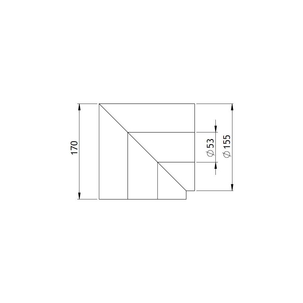 GWK Silver System Winkeldämmung, 90 Grad, DN 40, 53x155mm, PIR, Silber, 100 Prozent nac... GWK-4450531550 4030095057159 (Abb. 2)