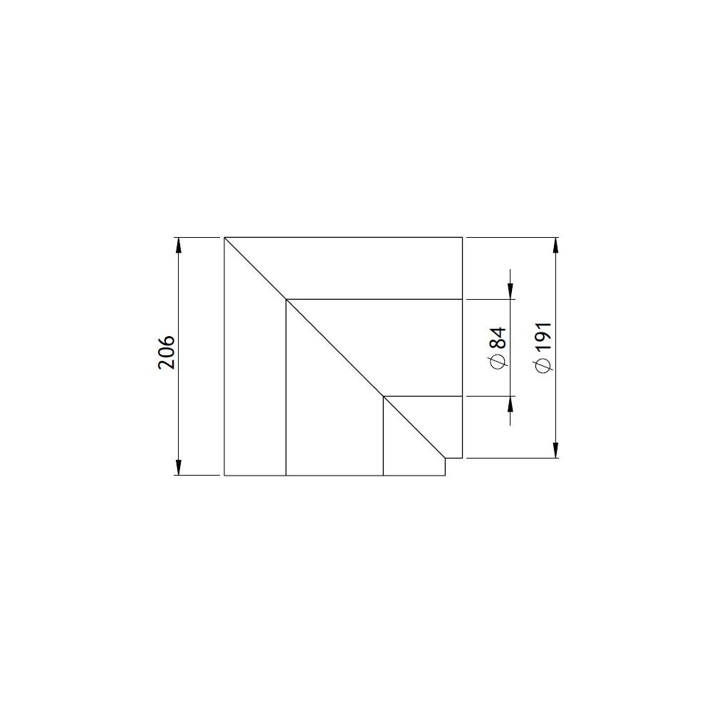 GWK Silver System Winkeldämmung, 90 Grad, DN 65, 84x191mm, PIR, Silber, 100 Prozent nac... GWK-4450841910 4030095057173 (Abb. 2)
