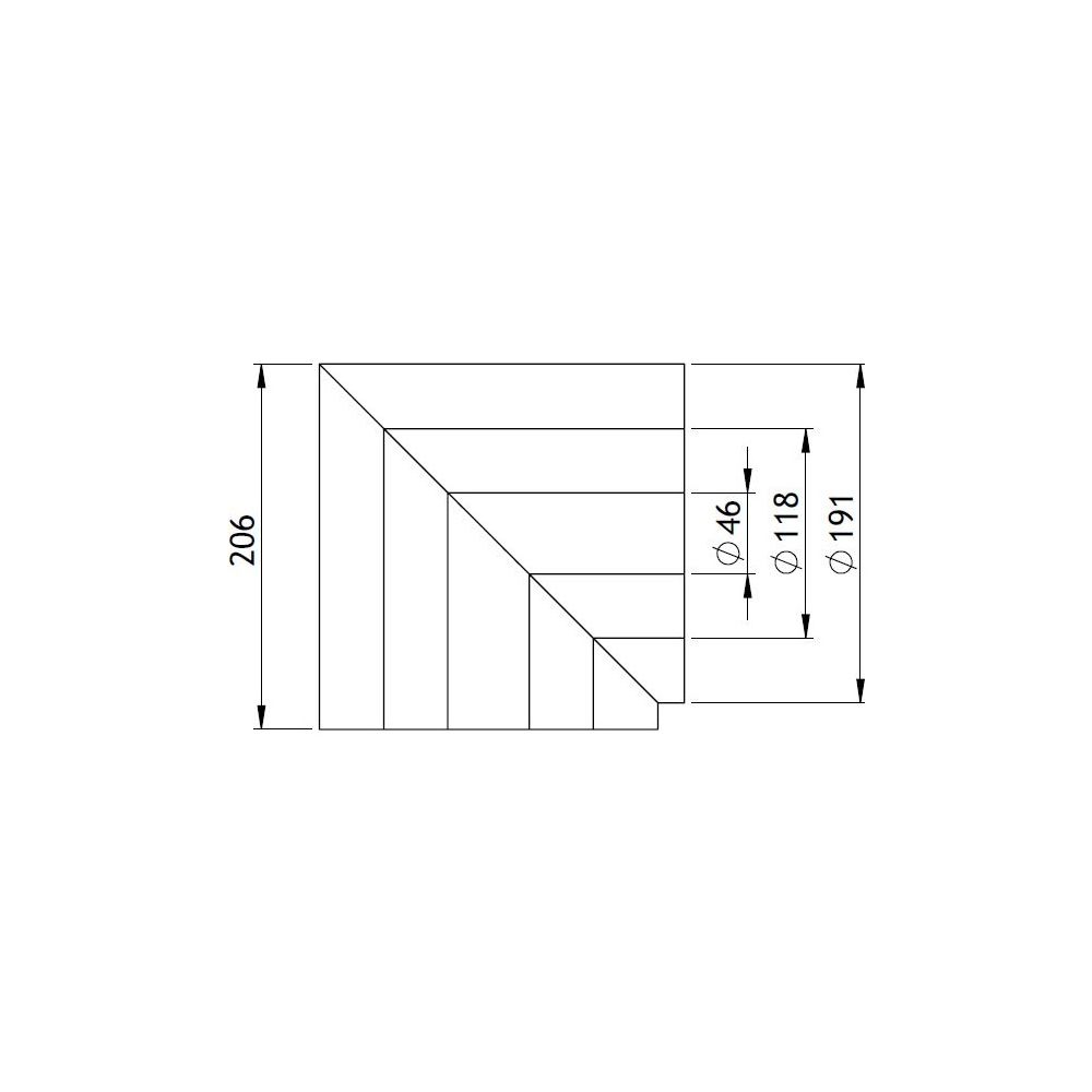 GWK Silver System Winkeldämmung, 90 Grad, DN 32, 46x191mm, PIR, Silber, 200 Prozent nac... GWK-4450461910 4030095057494 (Abb. 2)