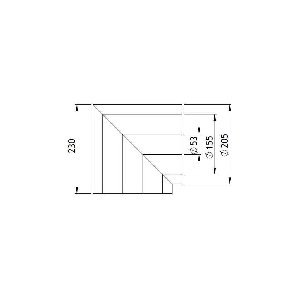 GWK Silver System Winkeldämmung, 90 Grad, DN 40, 53x205mm, PIR, Silber, 200 Prozent nac... GWK-4450532050 4030095057739 (Abb. 2)