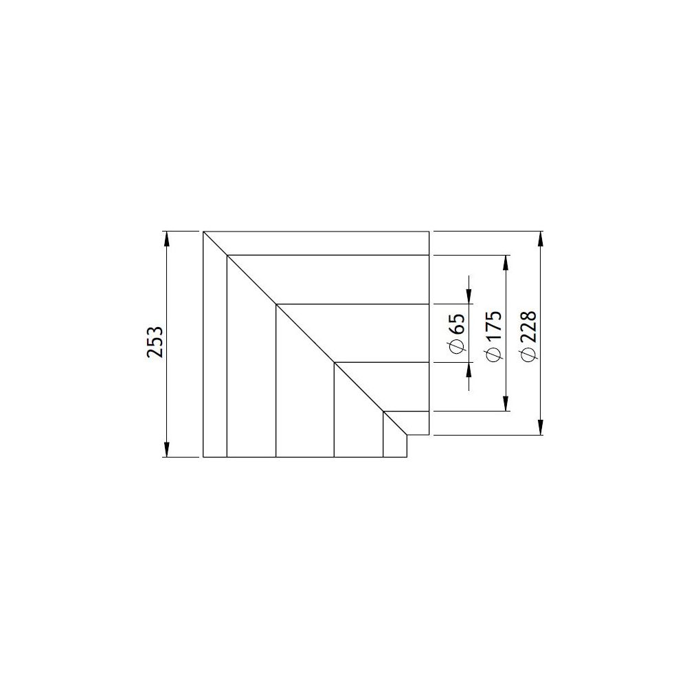 GWK Silver System Winkeldämmung, 90 Grad, DN 50, 65x228mm, PIR, Silber, 200 Prozent nac... GWK-4450652280 4030095057722 (Abb. 2)