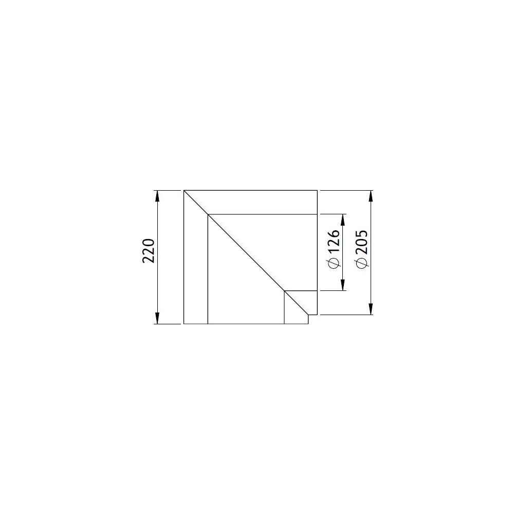GWK Silver System Winkeldämmung, 90 Grad, DN 100, 126x205mm, PIR, Silber, 50 Prozent na... GWK-4451262050 4030095057081 (Abb. 2)