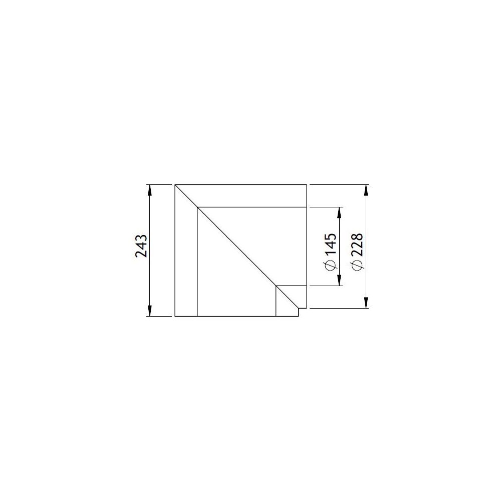 GWK Silver System Winkeldämmung, 90 Grad, DN 125, 145x228mm, PIR, Silber, 50 Prozent na... GWK-4451452280 4030095057098 (Abb. 2)