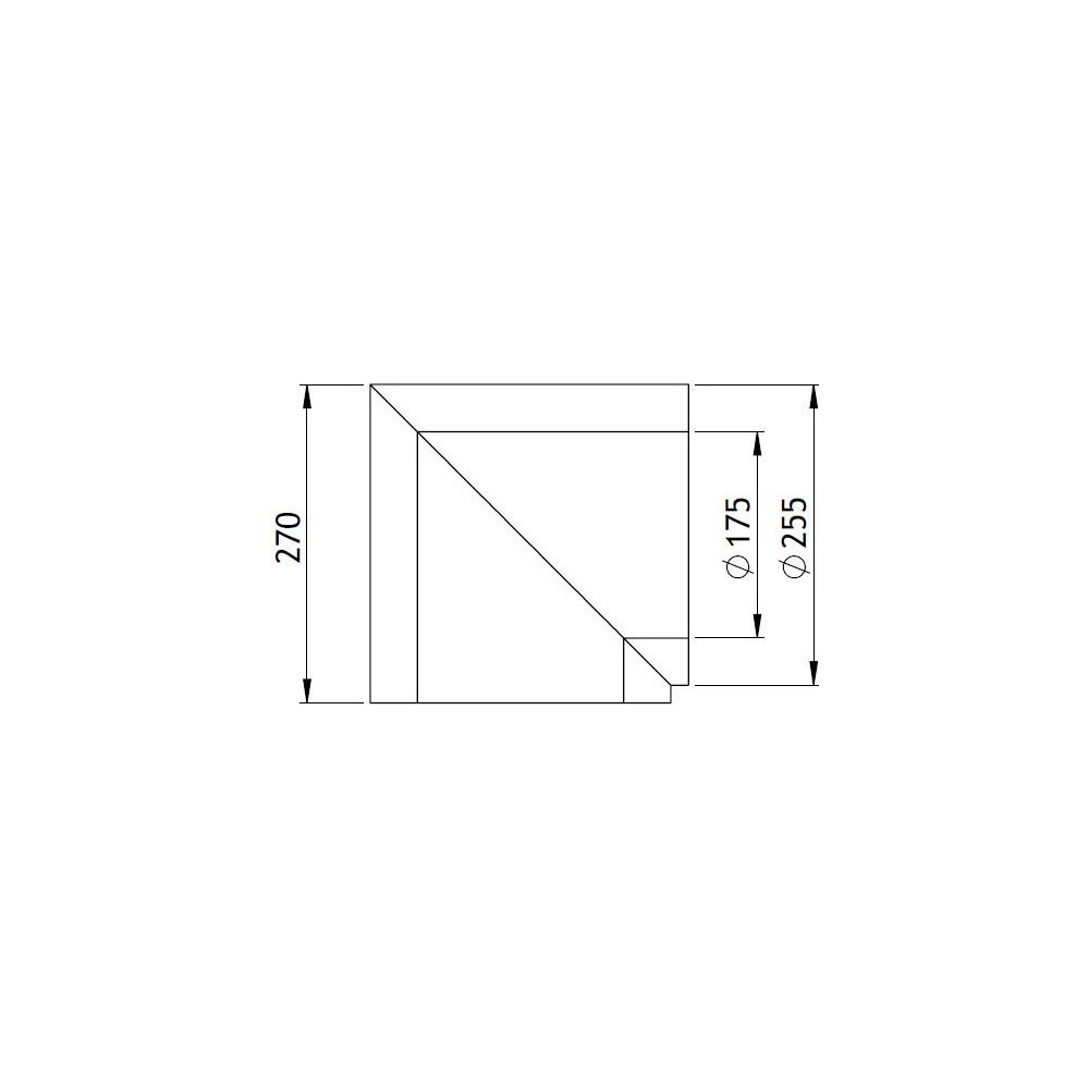 GWK Silver System Winkeldämmung, 90 Grad, DN 150, 175x255mm, PIR, Silber, 50 Prozent na... GWK-4451752550 4030095057104 (Abb. 2)