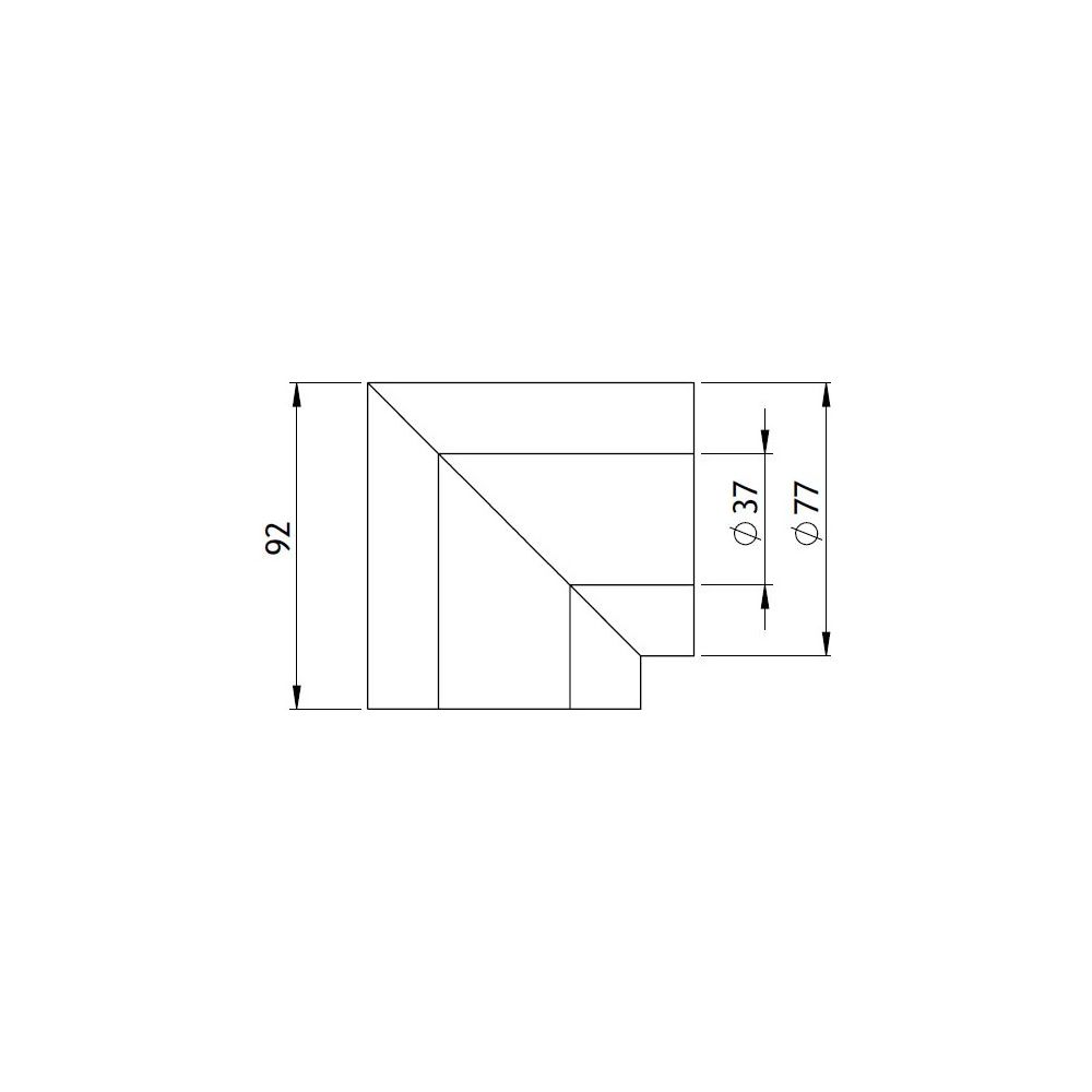 GWK Silver System Winkeldämmung, 90 Grad, DN 25, 37x77mm, PIR, Silber, 50 Prozent nach ... GWK-4450370770 4030095057005 (Abb. 2)