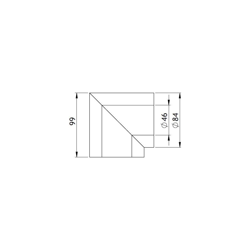 GWK Silver System Winkeldämmung, 90 Grad, DN 32, 46x84mm, PIR, Silber, 50 Prozent nach ... GWK-4450460840 4030095057012 (Abb. 2)