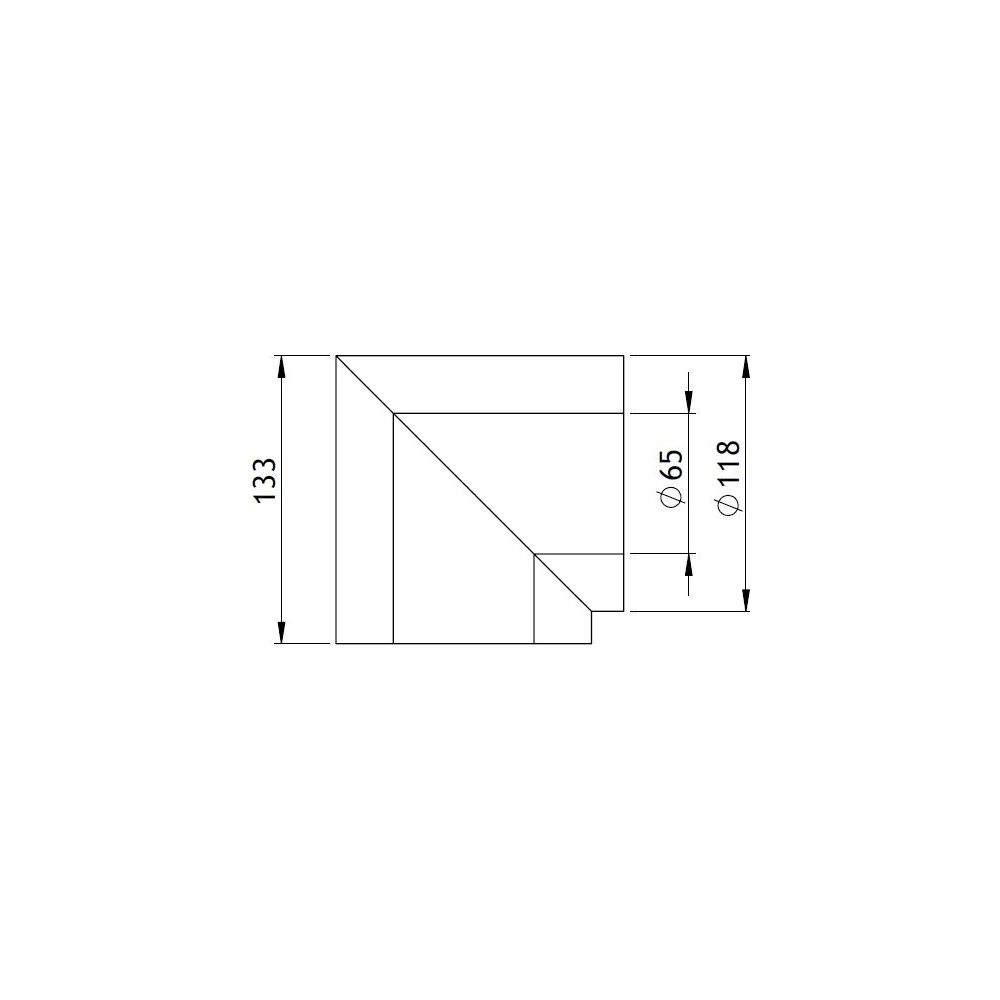 GWK Silver System Winkeldämmung, 90 Grad, DN 50, 65x118mm, PIR, Silber, 50 Prozent nach... GWK-4450651180 4030095057036 (Abb. 2)