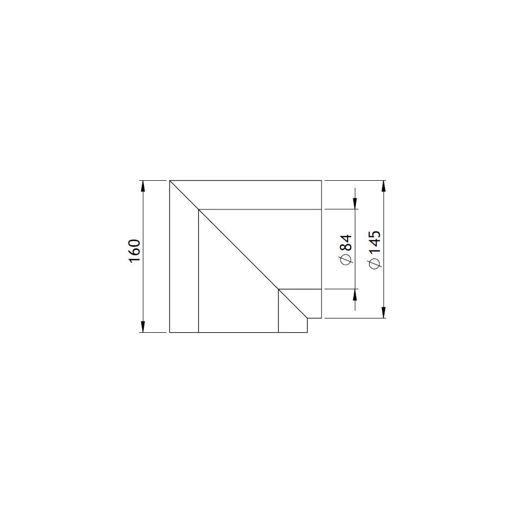 GWK Silver System Winkeldämmung, 90 Grad, DN 65, 84x145mm, PIR, Silber, 50 Prozent nach... GWK-4450841450 4030095057043 (Abb. 2)
