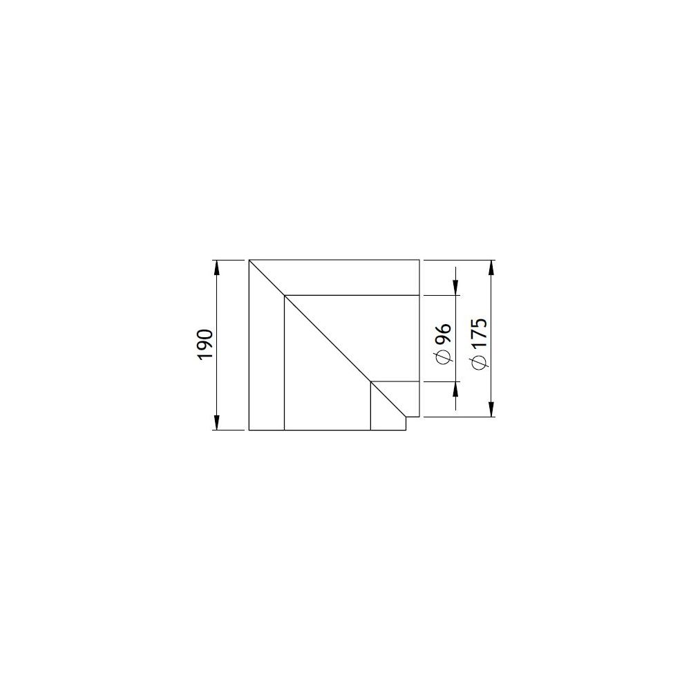 GWK Silver System Winkeldämmung, 90 Grad, DN 80, 96x175mm, PIR, Silber, 50 Prozent nach... GWK-4450961750 4030095057050 (Abb. 2)
